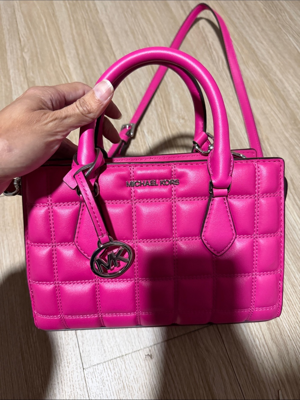 Michael Kors Sheila Dragonfruit Satchel NWT